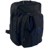 Wingstore Gear Bag made to look like a Javelin Container. Made from black cordura with black inserts and blue pipings