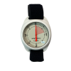 Barigo 4000m analog altimeter with white fluorescent dial and white case.