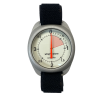 Barigo 4000m analog altimeter with white fluorescent dial and silver case.