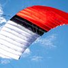 Lazy Lover Student Canopy made by JYRO shown from the bottom while flying