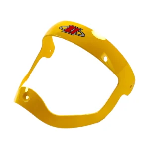 Yellow visor frame for z1 hp helmet made by parasport italia