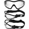 Birdz Boogie Goggles, with Clear lenses. Picture shows them from 3 angles