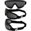 Birdz Wren Goggles, with smoke lenses. Picture shows them from 3 angles